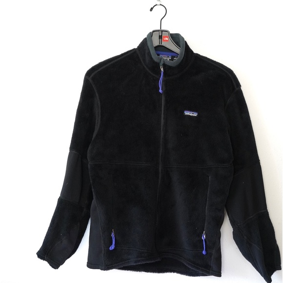 2000'S Patagonia Regulator R4 Fleece Jacket (36150F5), Made in USA, Men's Size Medium polyester blue type Vintage Second Hand